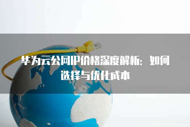 华为云公网IP价格深度解析:如何选择与优化成本
