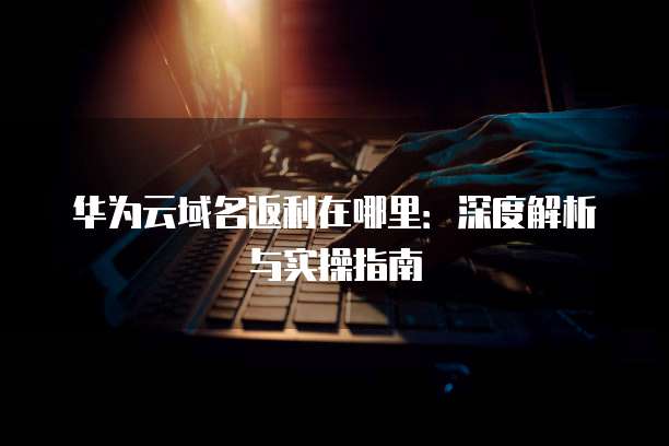 华为云域名返利在哪里：深度解析与实操指南