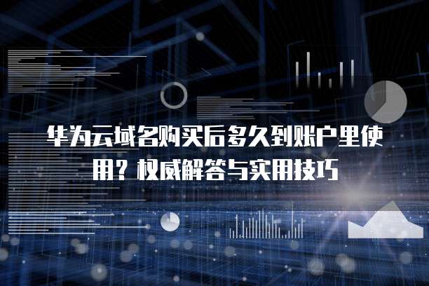 华为云域名购买后多久到账户里使用?权威解答与实用技巧