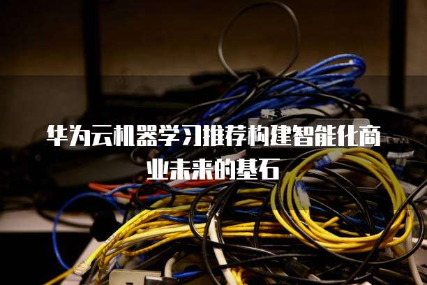 华为云机器学习推荐构建智能化商业未来的基石