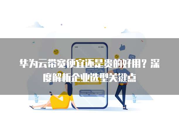 华为云带宽便宜还是贵的好用?深度解析企业选型关键点