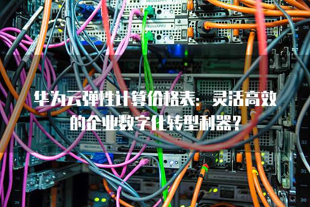 华为云弹性计算价格表：灵活高效的企业数字化转型利器？