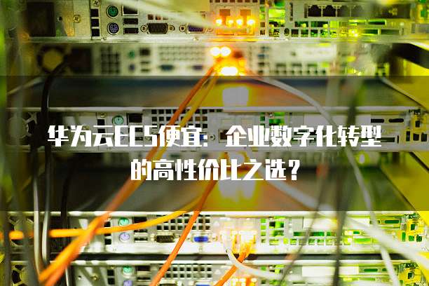 华为云ECS便宜：企业数字化转型的高性价比之选？