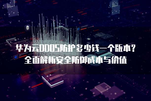 华为云DDOS防护多少钱一个版本?全面解析安全防御成本与价值
