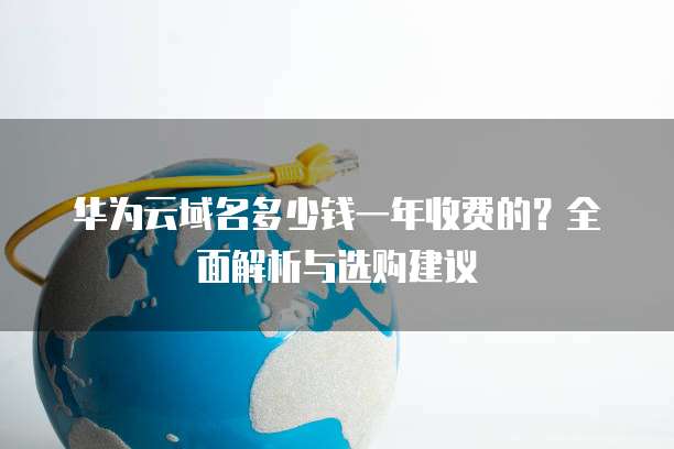 华为云域名多少钱一年收费的?全面解析与选购建议