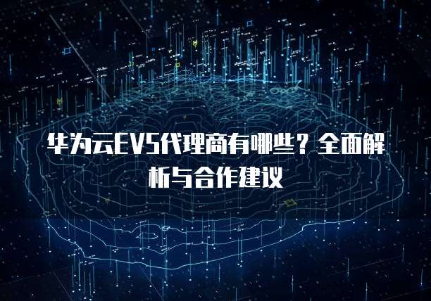 华为云EVS代理商有哪些?全面解析与合作建议