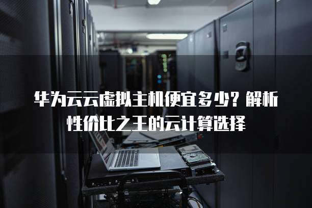 华为云云虚拟主机便宜多少?解析性价比之王的云计算选择