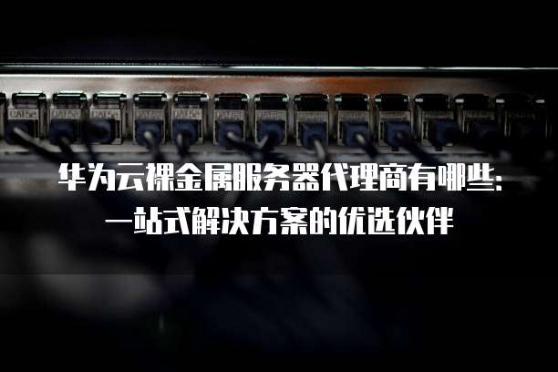 华为云裸金属服务器代理商有哪些:一站式解决方案的优选伙伴