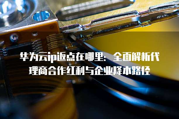 华为云ip返点在哪里:全面解析代理商合作红利与企业降本路径