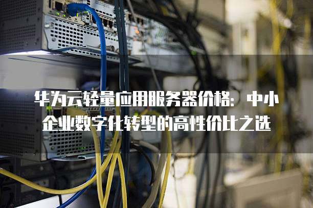 华为云轻量应用服务器价格:中小企业数字化转型的高性价比之选