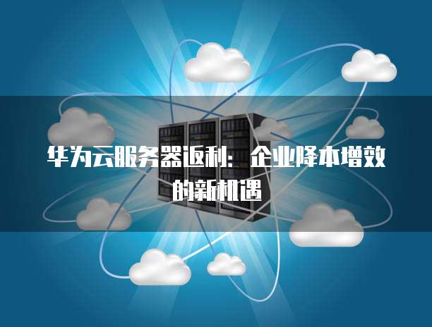 华为云服务器返利:企业降本增效的新机遇