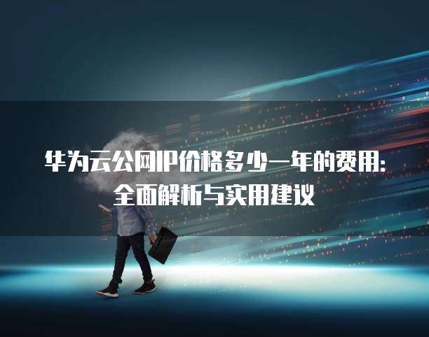 华为云公网IP价格多少一年的费用:全面解析与实用建议