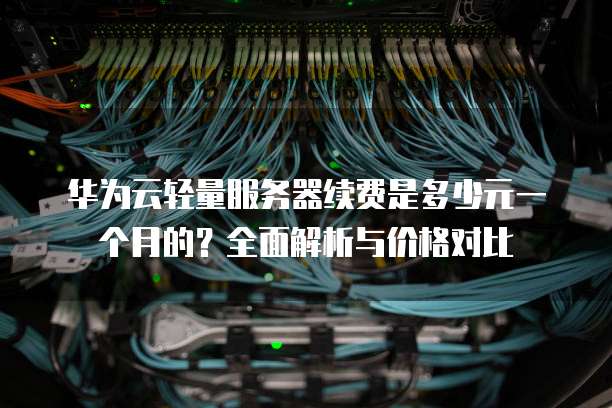 华为云轻量服务器续费是多少元一个月的?全面解析与价格对比