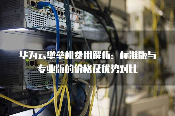 华为云堡垒机费用解析:标准版与专业版的价格及优势对比