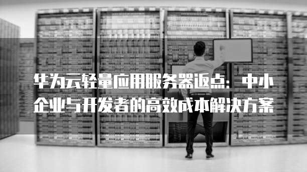 华为云轻量应用服务器返点:中小企业与开发者的高效成本解决方案