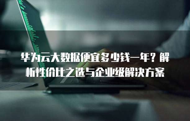 华为云大数据便宜多少钱一年?解析性价比之选与企业级解决方案