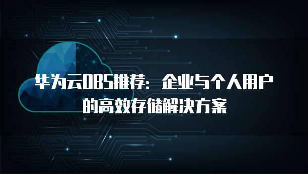 华为云OBS推荐:企业与个人用户的高效存储解决方案