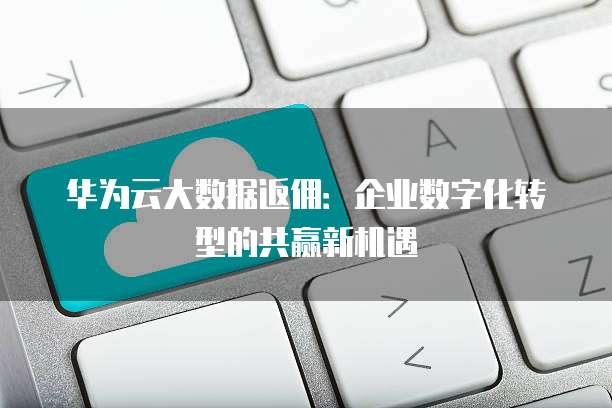 华为云大数据返佣:企业数字化转型的共赢新机遇