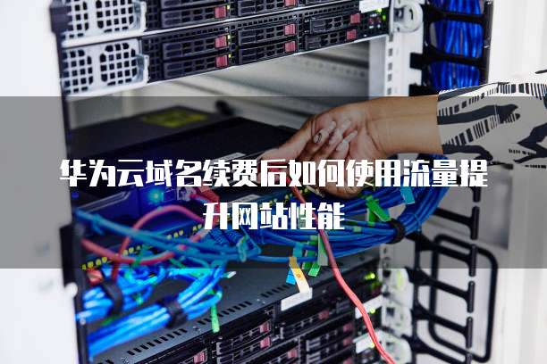 华为云域名续费后如何使用流量提升网站性能