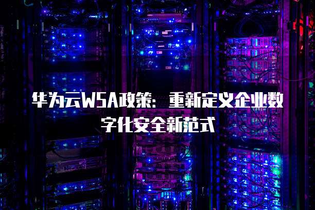 华为云WSA政策：重新定义企业数字化安全新范式