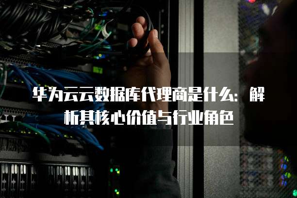 华为云云数据库代理商是什么:解析其核心价值与行业角色