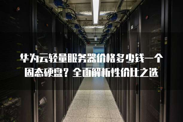 华为云轻量服务器价格多少钱一个固态硬盘?全面解析性价比之选