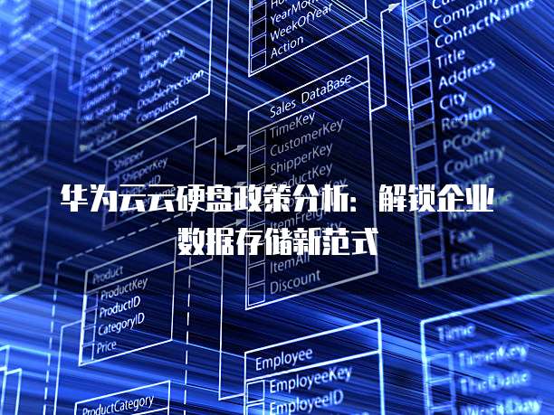 华为云云硬盘政策分析：解锁企业数据存储新范式