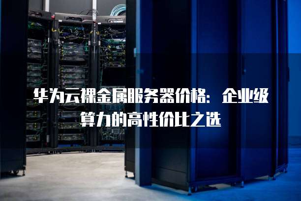 华为云裸金属服务器价格:企业级算力的高性价比之选
