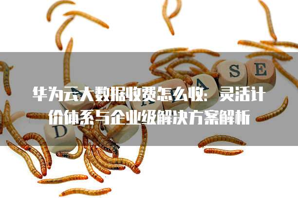 华为云大数据收费怎么收:灵活计价体系与企业级解决方案解析