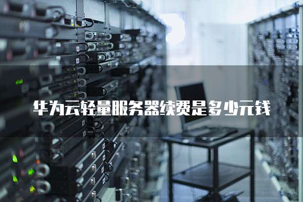 华为云轻量服务器续费是多少元钱