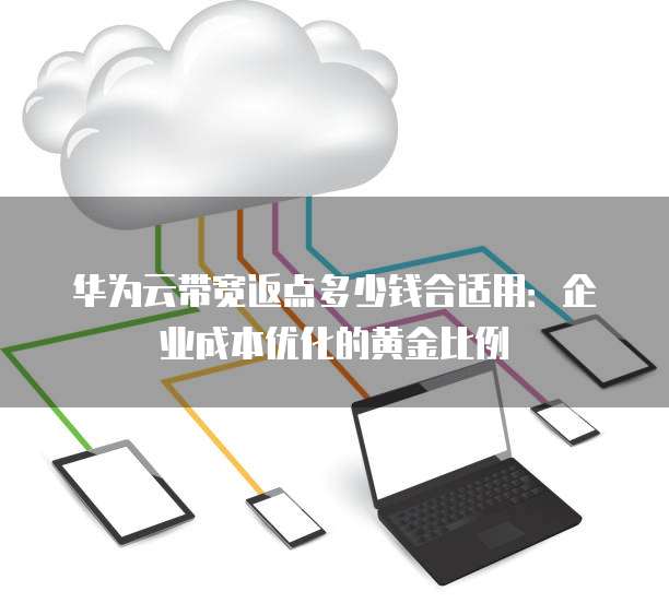 华为云带宽返点多少钱合适用:企业成本优化的黄金比例