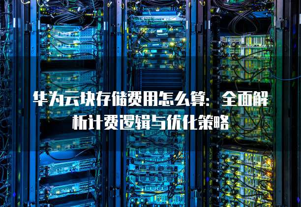 华为云块存储费用怎么算：全面解析计费逻辑与优化策略