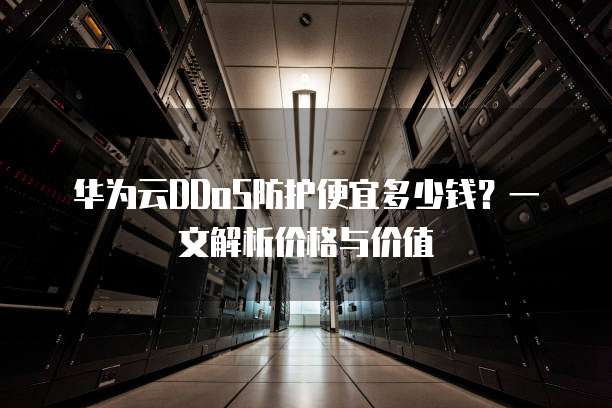 华为云DDoS防护便宜多少钱?一文解析价格与价值