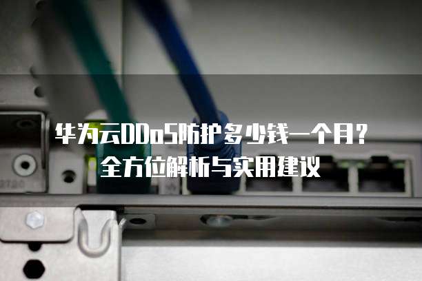 华为云DDoS防护多少钱一个月？全方位解析与实用建议