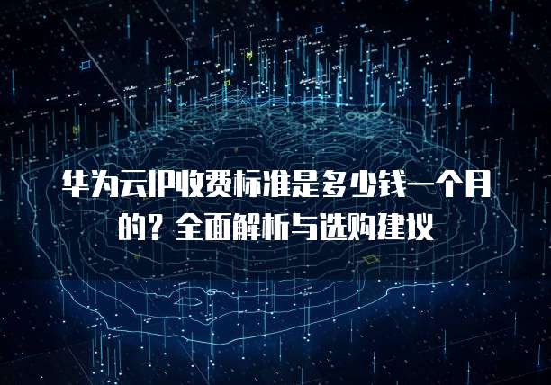 华为云IP收费标准是多少钱一个月的?全面解析与选购建议