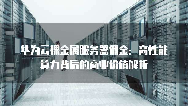 华为云裸金属服务器佣金:高性能算力背后的商业价值解析