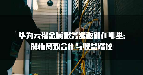 华为云裸金属服务器返佣在哪里:解析高效合作与收益路径
