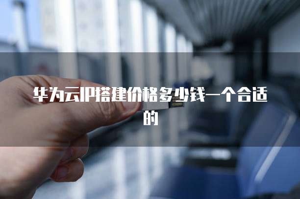 华为云IP搭建价格多少钱一个合适的