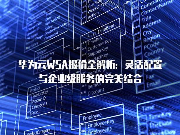 华为云WSA报价全解析:灵活配置与企业级服务的完美结合