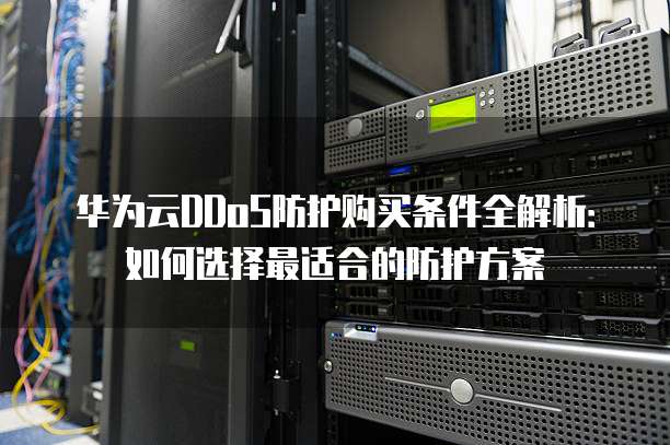 华为云DDoS防护购买条件全解析:如何选择最适合的防护方案