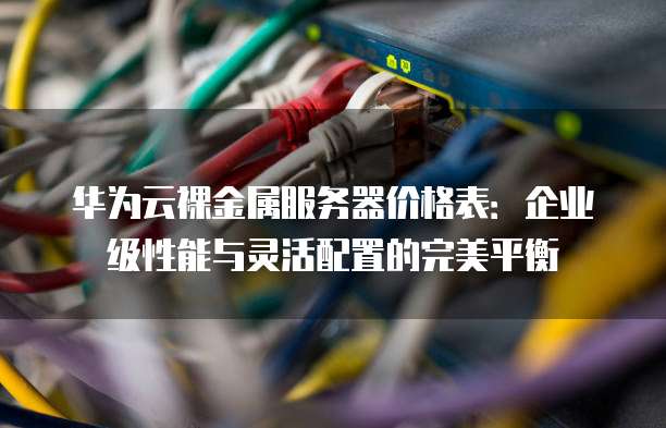 华为云裸金属服务器价格表:企业级性能与灵活配置的完美平衡