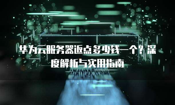 华为云服务器返点多少钱一个?深度解析与实用指南