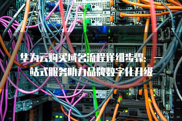 华为云购买域名流程详细步骤:一站式服务助力品牌数字化升级