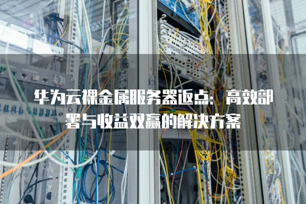 华为云裸金属服务器返点:高效部署与收益双赢的解决方案