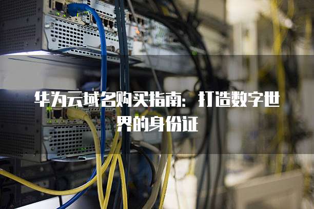 华为云域名购买指南:打造数字世界的身份证