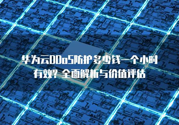 华为云DDoS防护多少钱一个小时有效?全面解析与价值评估