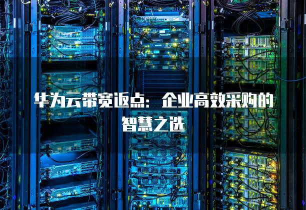 华为云带宽返点:企业高效采购的智慧之选