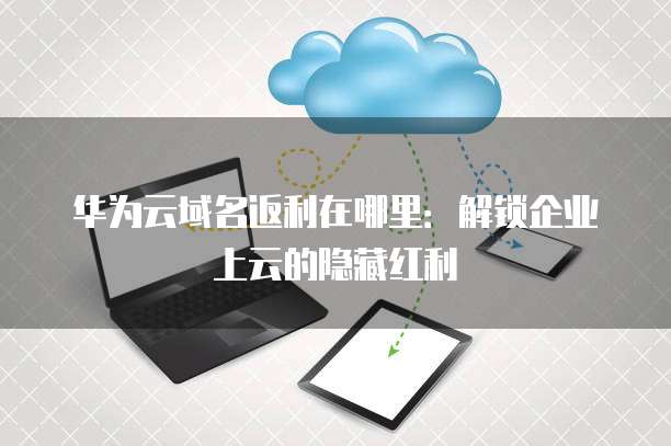 华为云域名返利在哪里：解锁企业上云的隐藏红利