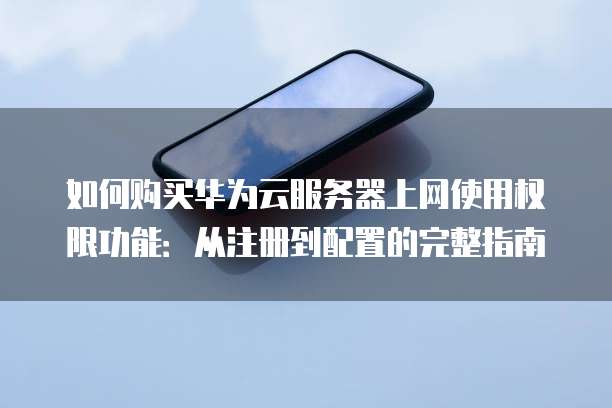 如何购买华为云服务器上网使用权限功能:从注册到配置的完整指南