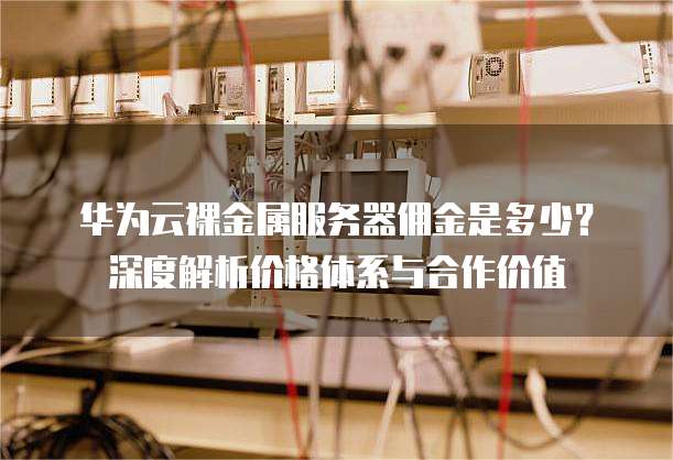 华为云裸金属服务器佣金是多少?深度解析价格体系与合作价值